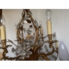 1950/70 Lustre Maison Baguès Feuillage Et Fleurs 12 Lumiéres