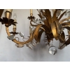 1950/70 Lustre Maison Baguès Feuillage Et Fleurs 12 Lumiéres