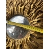 1950′ Miroir Soleil 2 Evolutions Bois Doré 75 Cm De Diamètre
