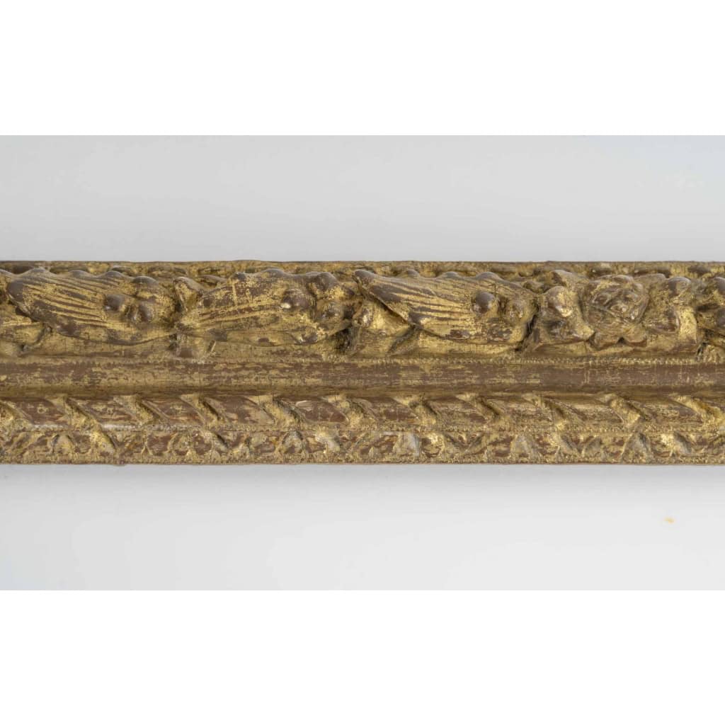 Louis XIII period gilded carved wooden frame | Biron Louis XIII period gilded carved wooden frame