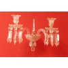 1950′ Paire d’Appliques Au Poignard Baccarat Modèle Tors | Biron 1950′ Paire d’Appliques Au Poignard Baccarat Modèle Tors