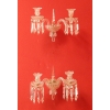1950′ Paire d’Appliques Au Poignard Baccarat Modèle Tors | Biron 1950′ Paire d’Appliques Au Poignard Baccarat Modèle Tors