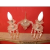 1950′ Paire d’Appliques Au Poignard Baccarat Modèle Tors | Biron 1950′ Paire d’Appliques Au Poignard Baccarat Modèle Tors