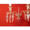 1950′ Paire d’Appliques Au Poignard Baccarat Modèle Tors | Biron 1950′ Paire d’Appliques Au Poignard Baccarat Modèle Tors