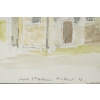 Aquarelle sur papier de Evelyne Luez, XXème siècle. | Biron Aquarelle sur papier de Evelyne Luez, XXème siècle.