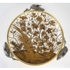 Alphonse Giroux Et Duvinage, Grande Coupe Japonisante Aux hérons En Marqueterie Et Cloisonné | Biron Alphonse Giroux Et Duvinage, Grande Coupe Japonisante Aux hérons En Marqueterie Et Cloisonné