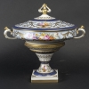 Le Tallec : » Grande Coupe Sur Pied Couverte Baron Jourdan Bleu « | Biron |||||||||||