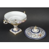 Le Tallec : » Grande Coupe Sur Pied Couverte Baron Jourdan Bleu « | Biron Le Tallec : " Grande Coupe Sur Pied Couverte Baron Jourdan Bleu "