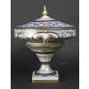 Le Tallec : » Grande Coupe Sur Pied Couverte Baron Jourdan Bleu « | Biron Le Tallec : " Grande Coupe Sur Pied Couverte Baron Jourdan Bleu "