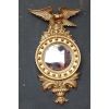 1880/1900′ Miroir Convexe à l’Aigle, Bois Doré | Biron |||||||||