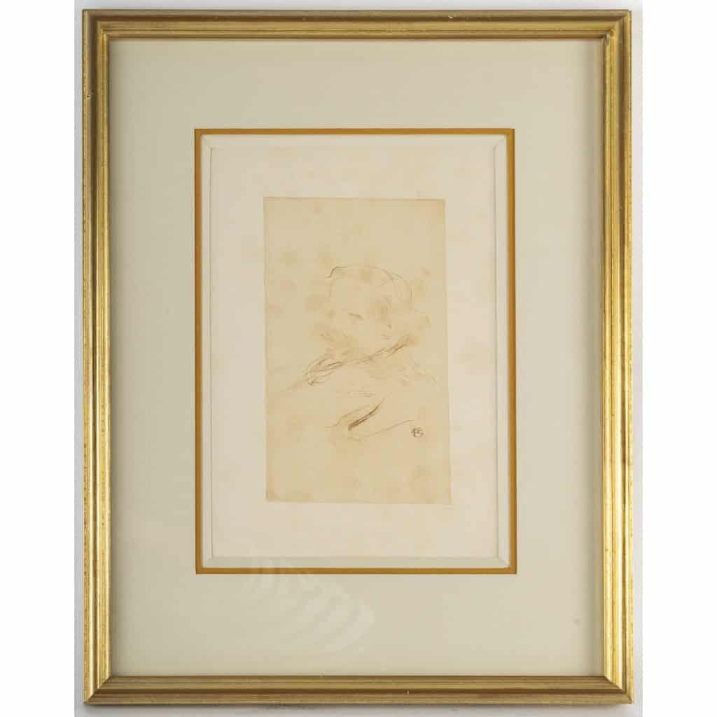 Henri De TOULOUSE-LAUTREC (1864-1901). Trois portraits réalisés à la pointe sèche. | Biron Henri De TOULOUSE-LAUTREC (1864-1901). Trois portraits réalisés à la pointe sèche.
