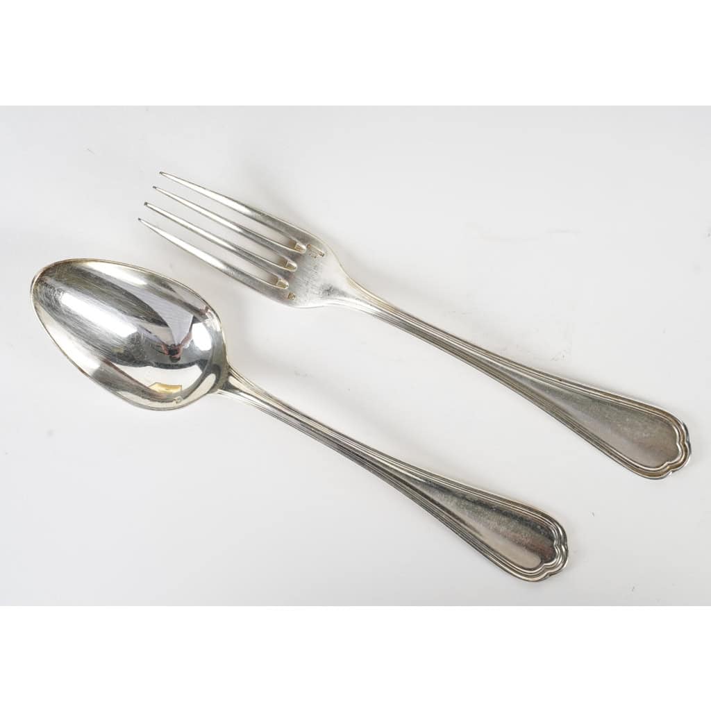 Dessert cutlery from Christofle, 1950-1960. | Biron Dessert cutlery from Christofle, 1950-1960.