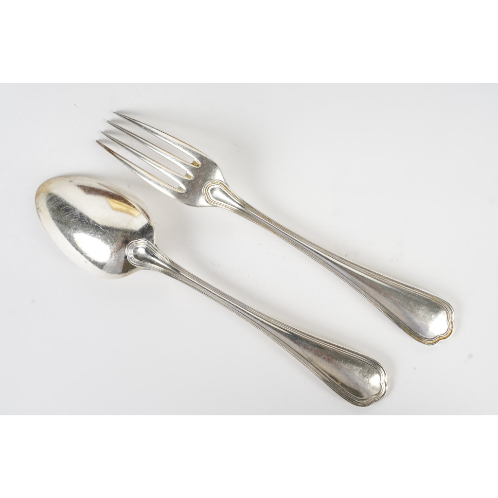 Dessert cutlery from Christofle, 1950-1960. | Biron Dessert cutlery from Christofle, 1950-1960.