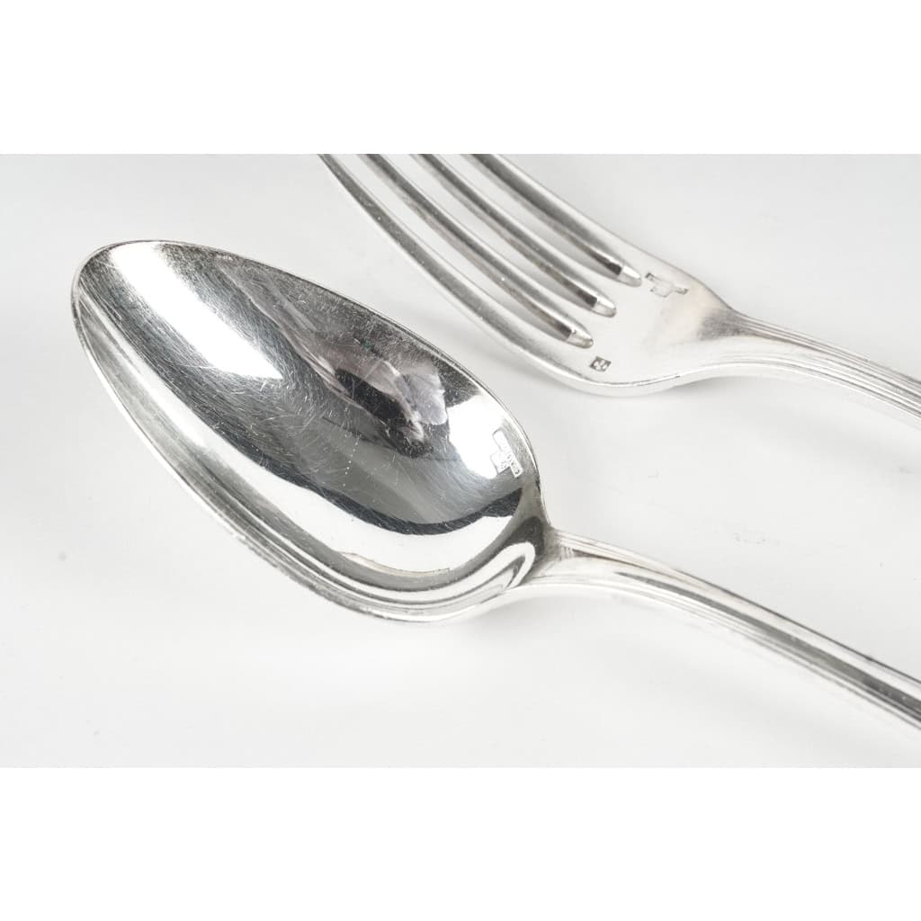 Dessert cutlery from Christofle, 1950-1960. | Biron Dessert cutlery from Christofle, 1950-1960.