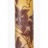 émile Gallé – Grand Vase Tube Dit « pied D’éléphant » Aux Clématites, Pâte De Verre Art Nouveau | Biron émile Gallé - Grand Vase Tube Dit « pied D’éléphant » Aux Clématites, Pâte De Verre Art Nouveau