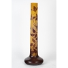 émile Gallé – Grand Vase Tube Dit « pied D’éléphant » Aux Clématites, Pâte De Verre Art Nouveau | Biron émile Gallé - Grand Vase Tube Dit « pied D’éléphant » Aux Clématites, Pâte De Verre Art Nouveau