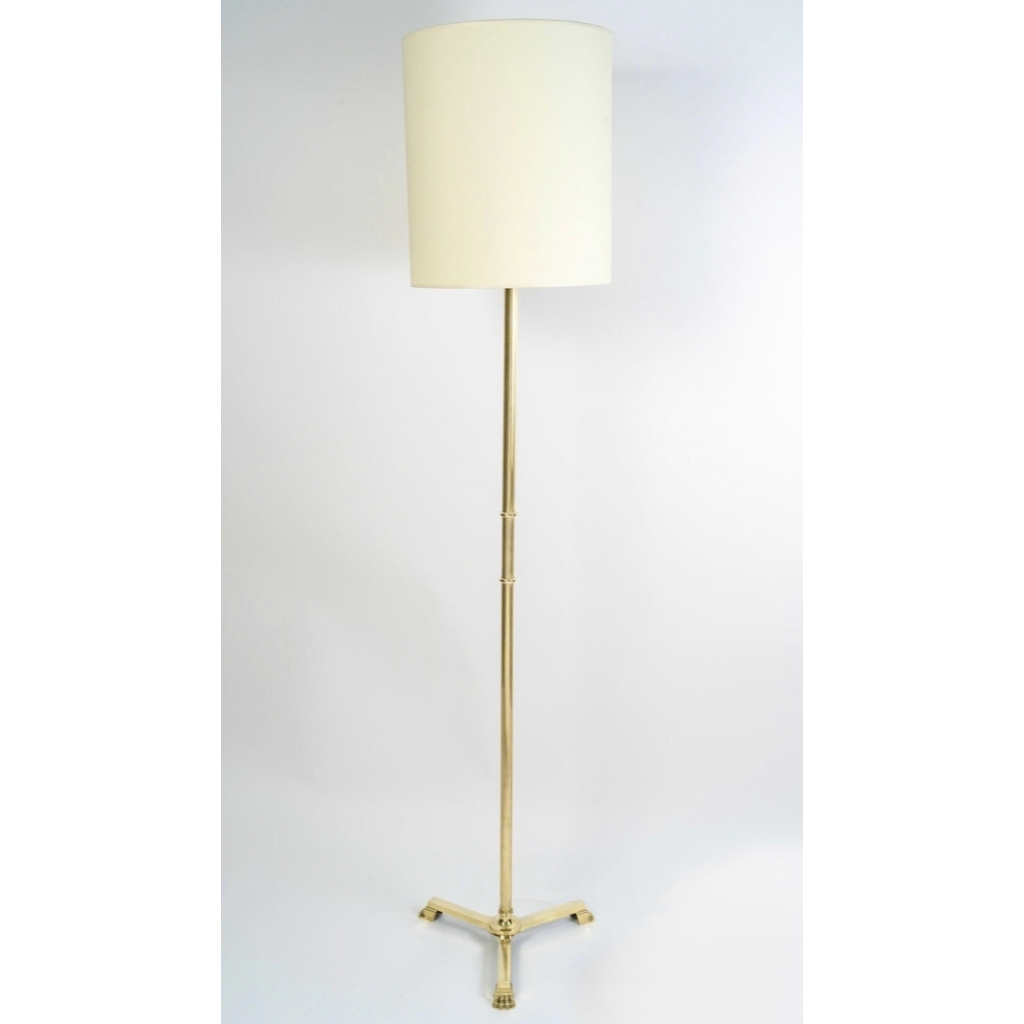 1960 Paire de lampadaires en bronze doré Maison Baguès | Biron 1960 Paire de lampadaires en bronze doré Maison Baguès