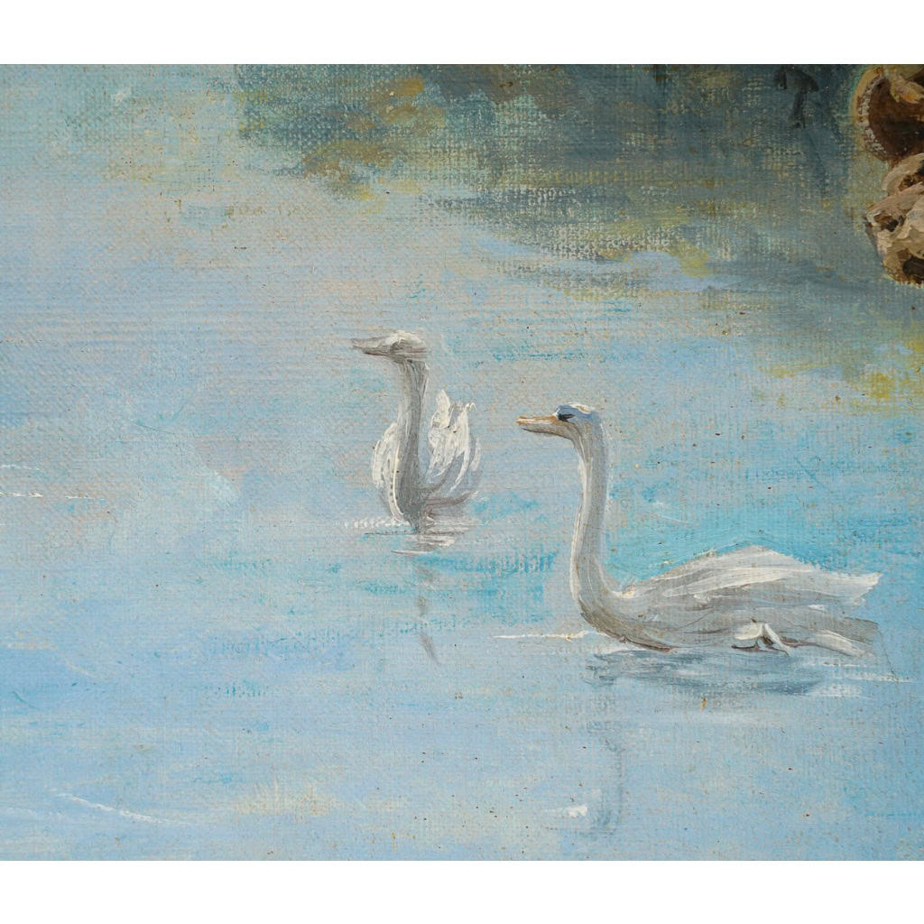 Henry Coëylas (1844-1923) Galanterie champêtre huile sur toile vers 1880-1890 | Biron Henry Coëylas (1844-1923) Galanterie champêtre huile sur toile vers 1880-1890