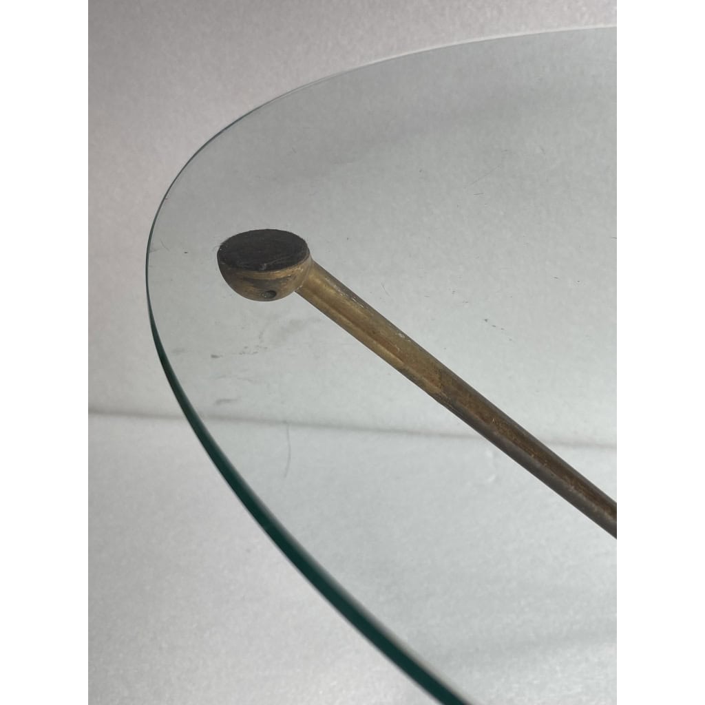 1970′ Guéridon Bronze Doré Et Patiné Plateau Verre Maison Charles Ou Jansen | Biron 1970′ Guéridon Bronze Doré Et Patiné Plateau Verre Maison Charles Ou Jansen