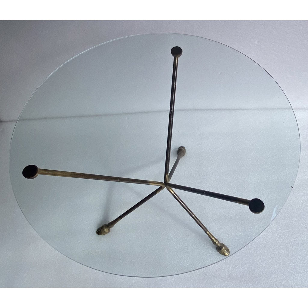 1970′ Guéridon Bronze Doré Et Patiné Plateau Verre Maison Charles Ou Jansen | Biron 1970′ Guéridon Bronze Doré Et Patiné Plateau Verre Maison Charles Ou Jansen