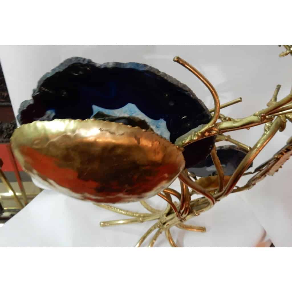 1970′ Horloge Éclairante au Perroquet Par FAURE, FERNANDEZ ou DUVAL BRASSEUR Pour HONORE PARIS | Biron 1970′ Horloge Éclairante au Perroquet Par FAURE, FERNANDEZ ou DUVAL BRASSEUR Pour HONORE PARIS