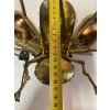 1970’ Applique Abeille en Bronze ou Laiton, Duval Brasseur Ou Isabelle Faure, 1 Ampoule, Ailes d’Agate | Biron 1970’ Applique Abeille en Bronze ou Laiton, Duval Brasseur Ou Isabelle Faure, 1 Ampoule, Ailes d’Agate