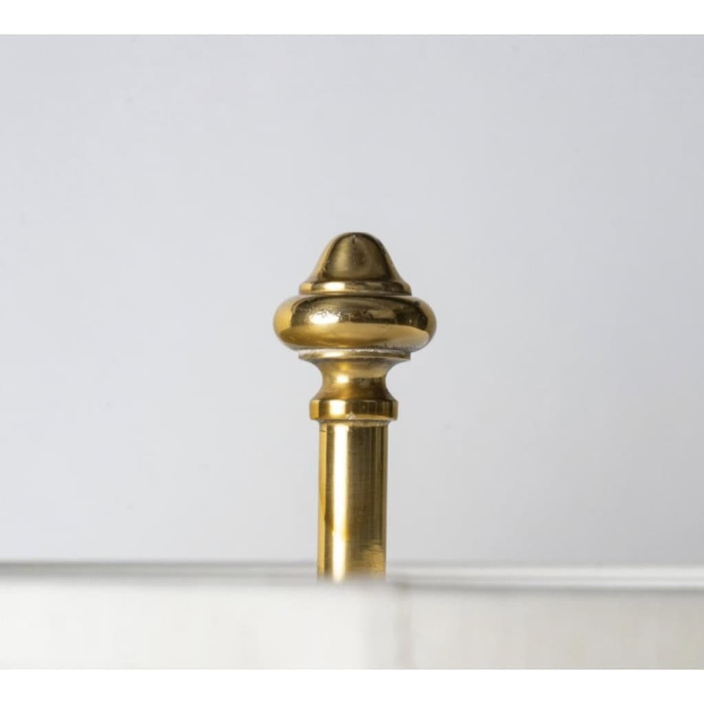1960 Lampe en bronze et laiton Maison Charles | Biron 1960 Lampe en bronze et laiton Maison Charles