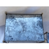 1970′ Série De 3 Tables Gigognes Maison Baguès En Bronze Doré, 3 Plateaux Verre Oxydé Vieilli 13
