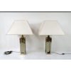 Paire de lampes des années 70 dans le goût de Willy RIZZO | Biron ||||