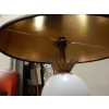 1950/70′ Paire de Lampes en Marbre Noir et Œuf d’Autruche Maison Jansen