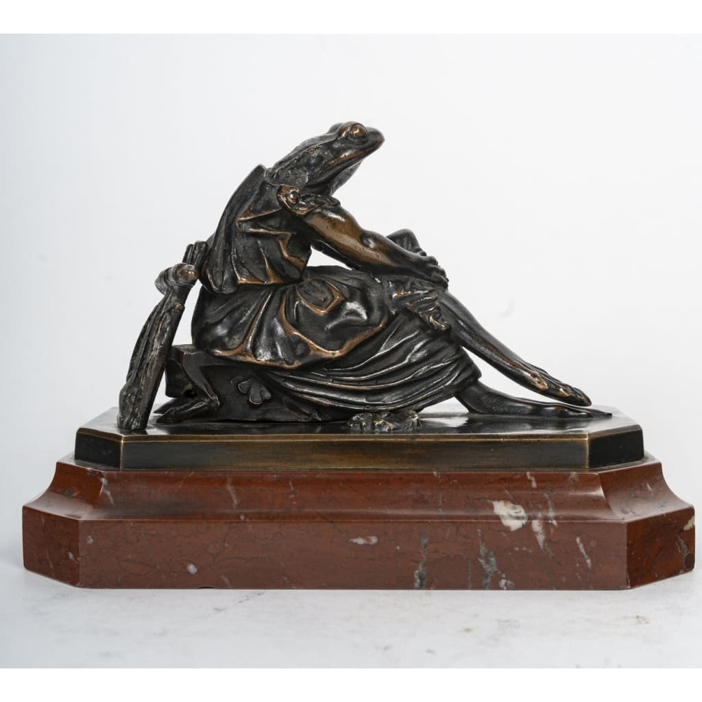 Rare Parodie De La Sapho De J. Pradier. Bronze, Circa 1853 | Biron Rare Parodie De La Sapho De J. Pradier. Bronze, Circa 1853