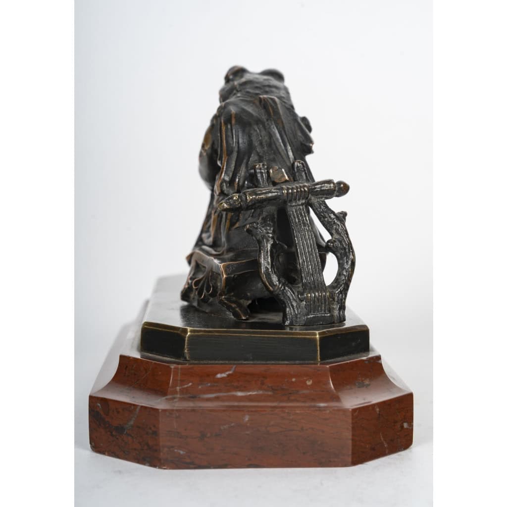 Rare Parodie De La Sapho De J. Pradier. Bronze, Circa 1853 | Biron Rare Parodie De La Sapho De J. Pradier. Bronze, Circa 1853