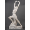 Alfredo Morelli – Danseuse égyptienne, Sculpture De 92 Cm En Marbre Blanc De Carrare, Art Déco | Biron |||||||||||||