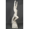 Alfredo Morelli – Danseuse égyptienne, Sculpture De 92 Cm En Marbre Blanc De Carrare, Art Déco | Biron Alfredo Morelli - Danseuse égyptienne, Sculpture De 92 Cm En Marbre Blanc De Carrare, Art Déco