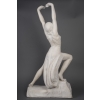 Alfredo Morelli – Danseuse égyptienne, Sculpture De 92 Cm En Marbre Blanc De Carrare, Art Déco | Biron Alfredo Morelli - Danseuse égyptienne, Sculpture De 92 Cm En Marbre Blanc De Carrare, Art Déco