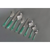 Ménagère « Talisman » métal argenté & laque de Chine verte de CHRISTOFLE – 93 Pièces | Biron ||||||||||