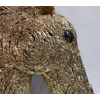 1990′ Applique Éclairante Tête De Cheval en Bronze Doré et Gypse Style Duval Brasseur | Biron 1990' Applique Éclairante Tête De Cheval en Bronze Doré et Gypse Style Duval Brasseur