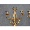 1950′ Paire D’Appliques En Bronze Doré De Style LXVI | Biron 1950′ Paire D’Appliques En Bronze Doré De Style LXVI