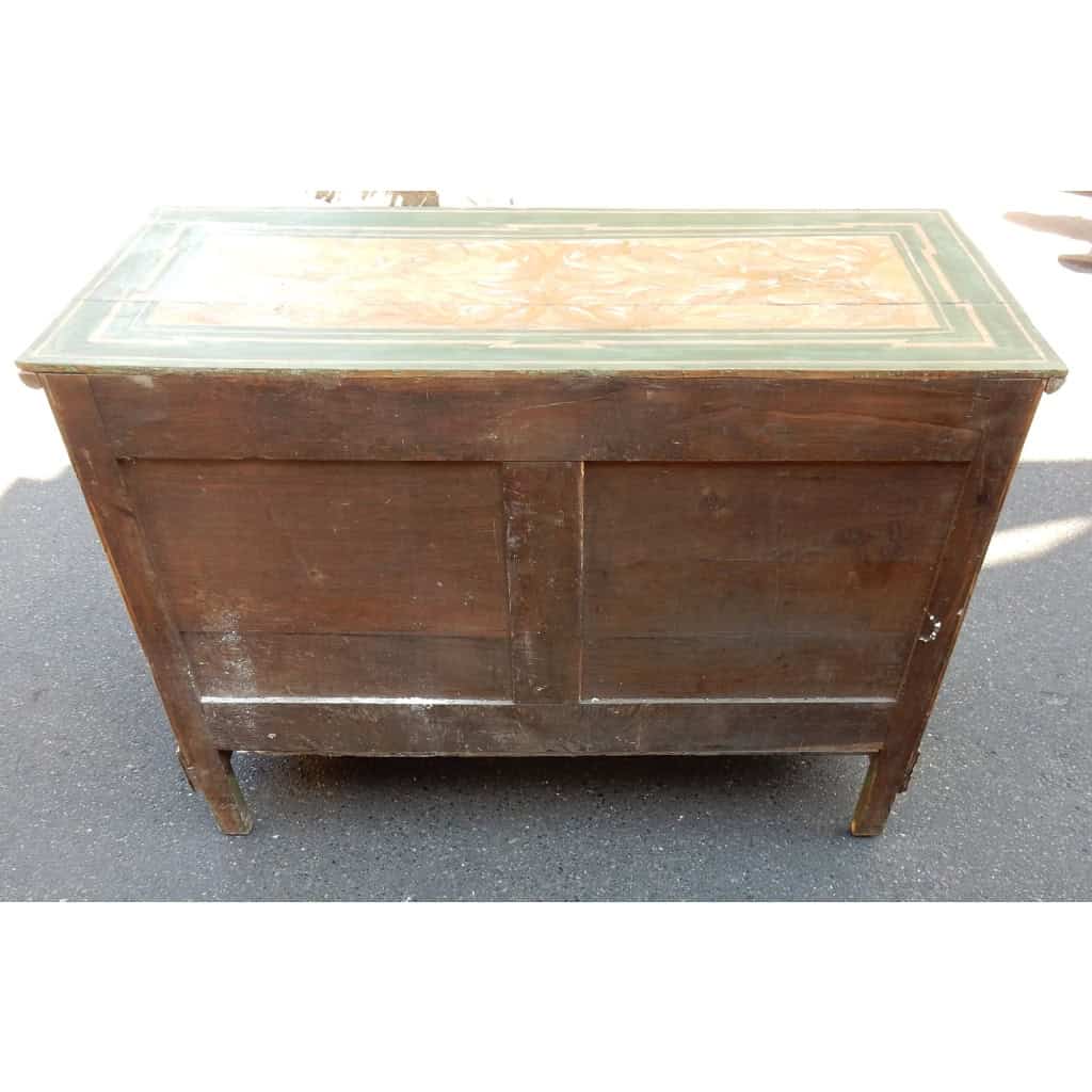 1820′ Commode En Bois Peint Décor à l’Antique