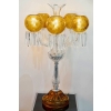 Candélabre cinq lumières « Maharadja » cristal blanc et ambre de SAINT LOUIS | Biron |||||||