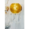 Candélabre cinq lumières « Maharadja » cristal blanc et ambre de SAINT LOUIS | Biron Candélabre cinq lumières "Maharadja" cristal blanc et ambre de SAINT LOUIS