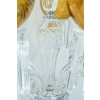 Candélabre cinq lumières « Maharadja » cristal blanc et ambre de SAINT LOUIS | Biron Candélabre cinq lumières "Maharadja" cristal blanc et ambre de SAINT LOUIS