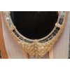 1970/80′ Miroir Cristal Murano Véronèse avec Inclusions de Feuilles d’Or