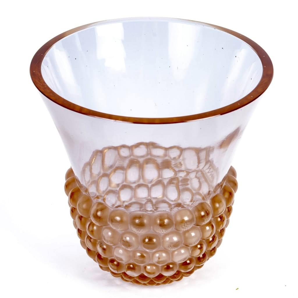 Vase "Graines" verre alexandrite de René LALIQUE