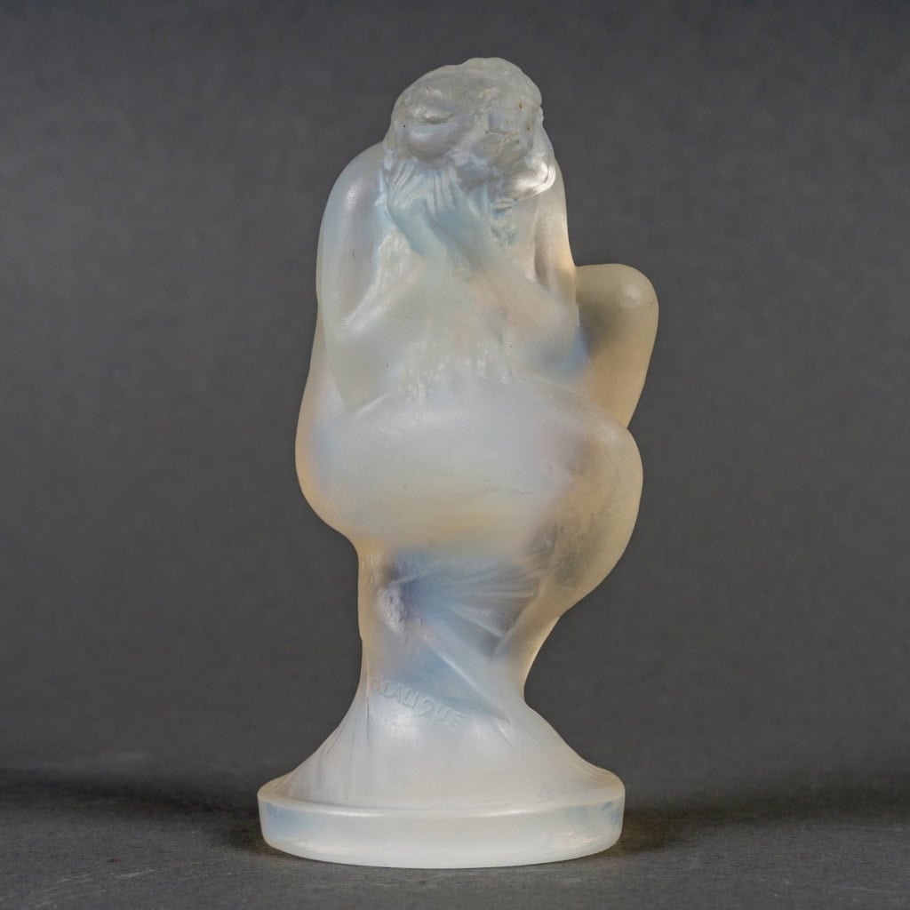 Mascotte Automobile Statuette "Sirène" verre opalescent de René LALIQUE