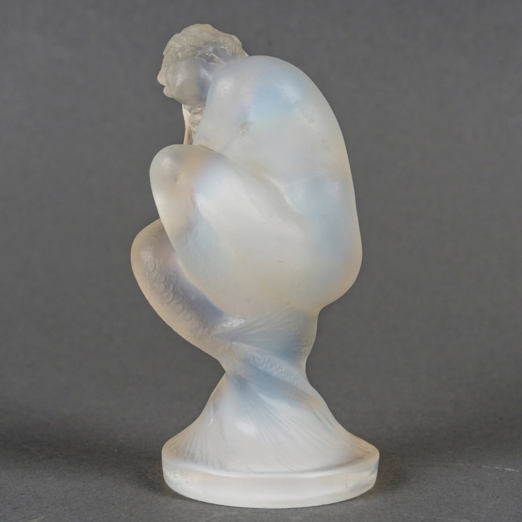 Mascotte Automobile Statuette "Sirène" verre opalescent de René LALIQUE