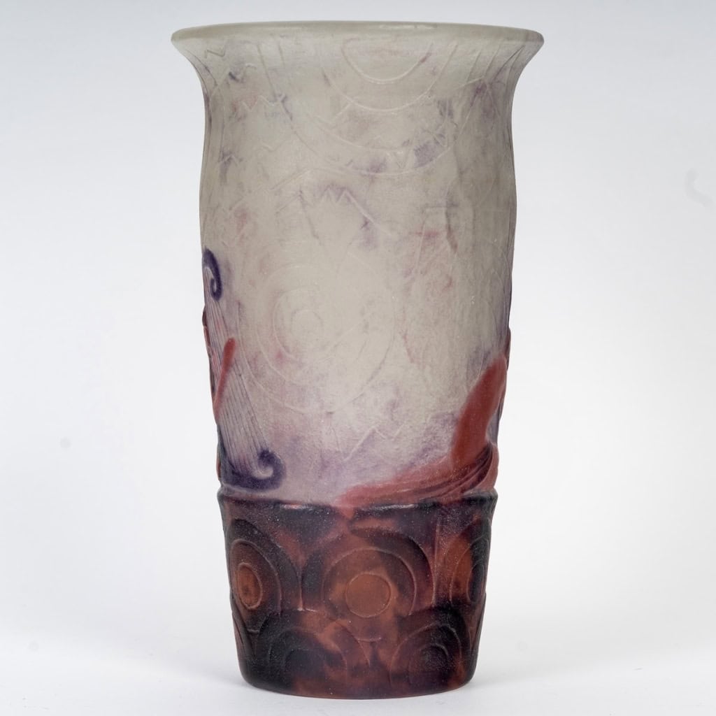 Vase « Musiciens Grecs » pâte de verre de Gabriel ARGY-ROUSSEAU | Biron Vase "Musiciens Grecs" pâte de verre de Gabriel ARGY-ROUSSEAU