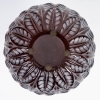 Vase « Malesherbes » verre ambre foncé patiné blanc de René LALIQUE | Biron Vase "Malesherbes" verre ambre foncé patiné blanc de René LALIQUE