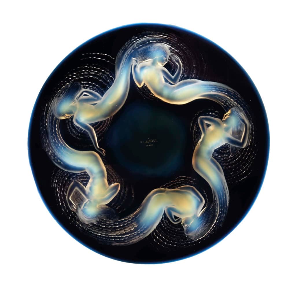 René Lalique (1860-1945) – Coupe plate « Calypso »,1930. | Biron |||||