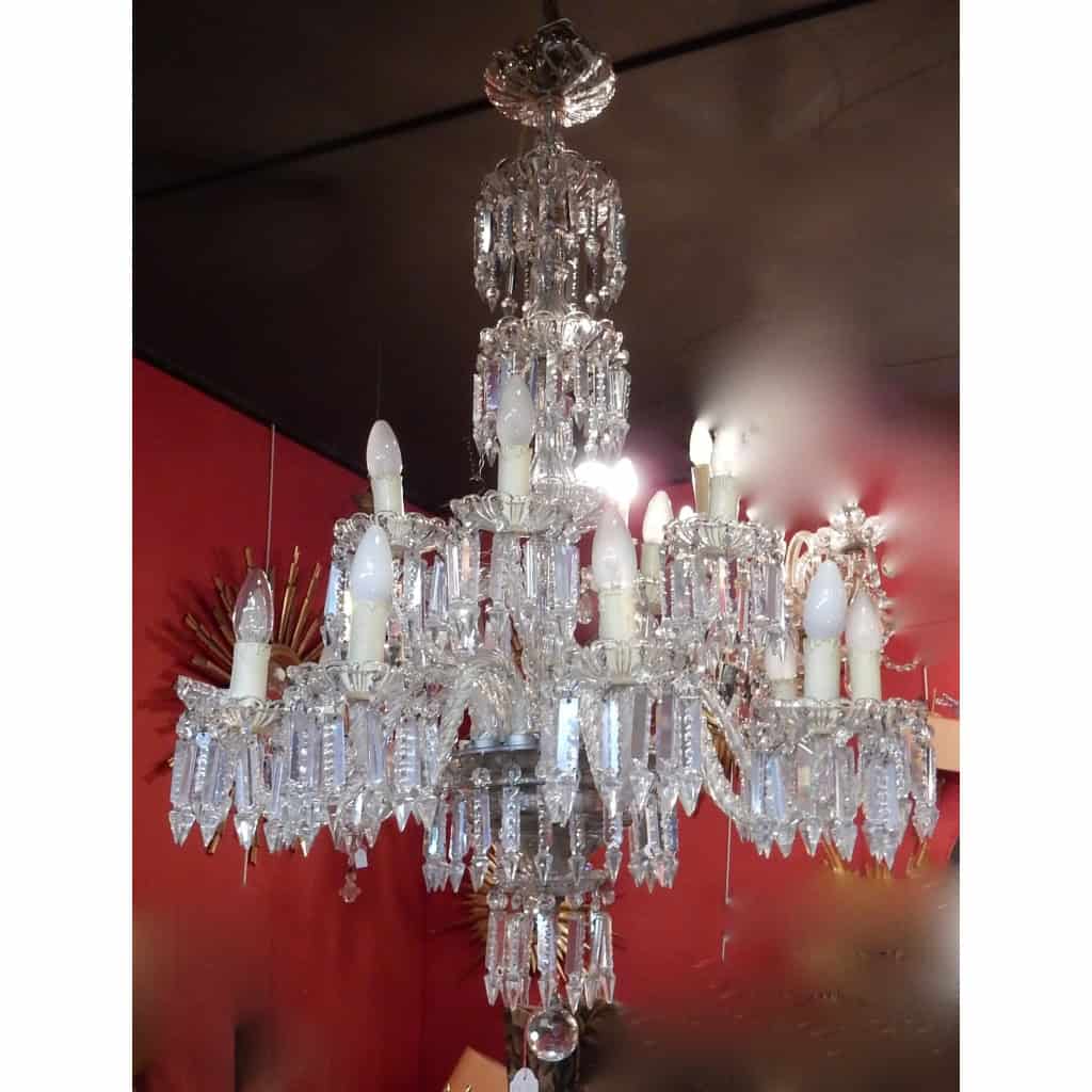 1950′ Lustre 15 Branches 10 + 5 Baccarat | Biron ||||||||||||||